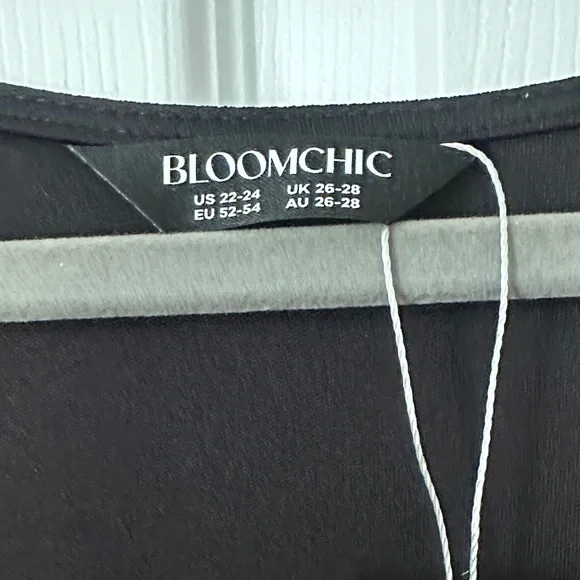 BloomChic Black and Silver Sparkle Blouse - Picture 2 of 7